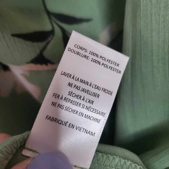 All In Favor Pine Floral Stella Mini Dress Size Medium - Picture 10 of 12